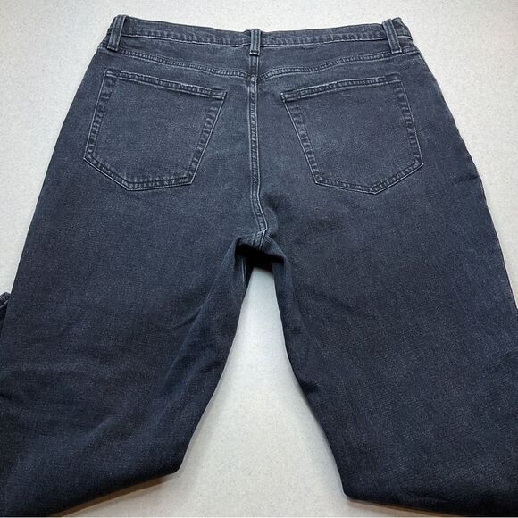 A&F Curve Love Dad High Rise 32‎ Short Ripped Black - Picture 3 of 6